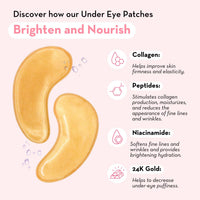 Under Eye Patches with 24K Gold