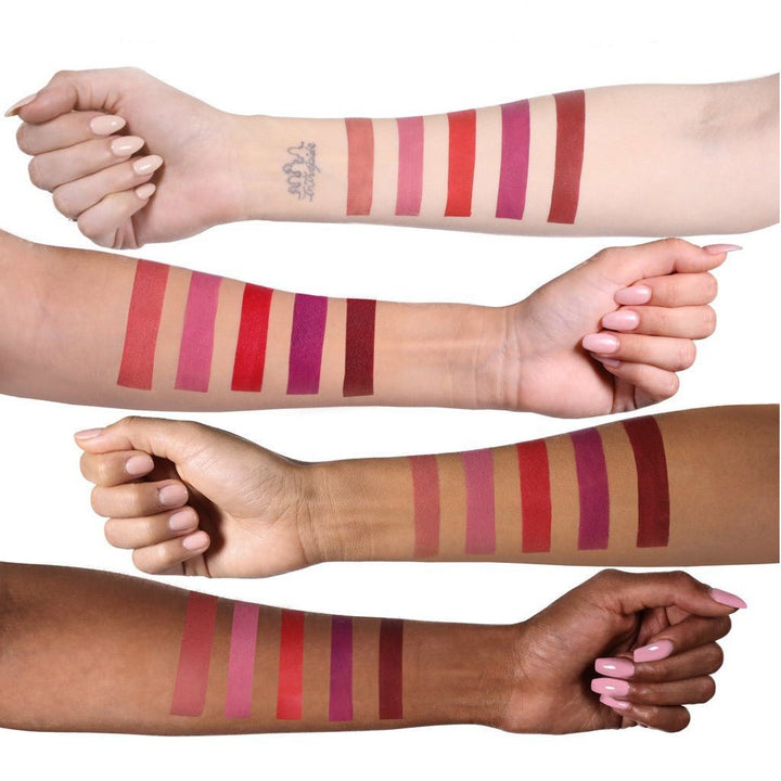 Elizabeth Mott Color Is Bae Liquid Lipstick Swatches On Arm