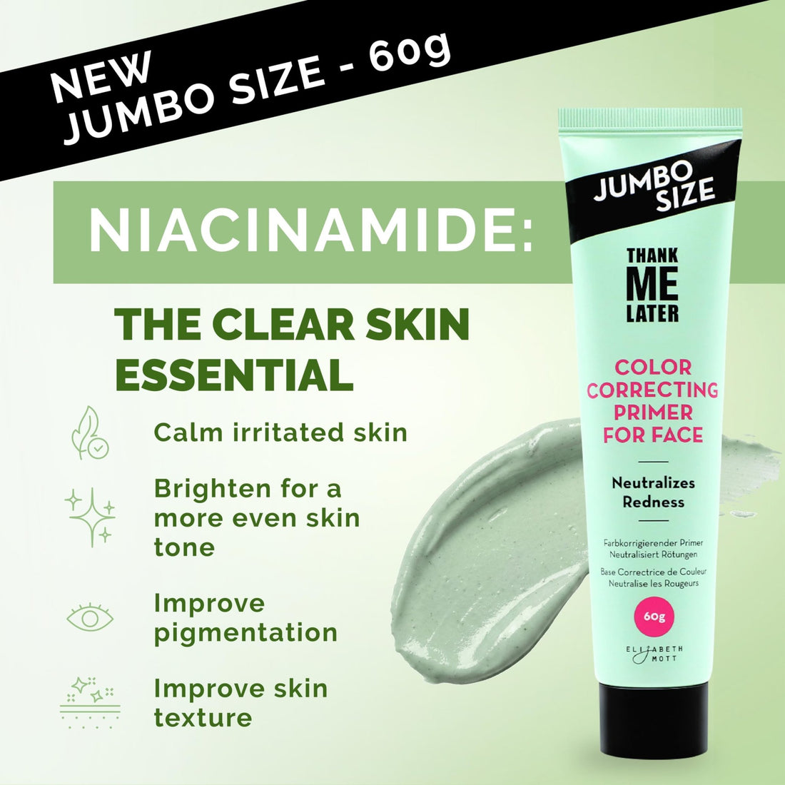 Thank Me Later Color Correcting Face Primer – Jumbo (60g)