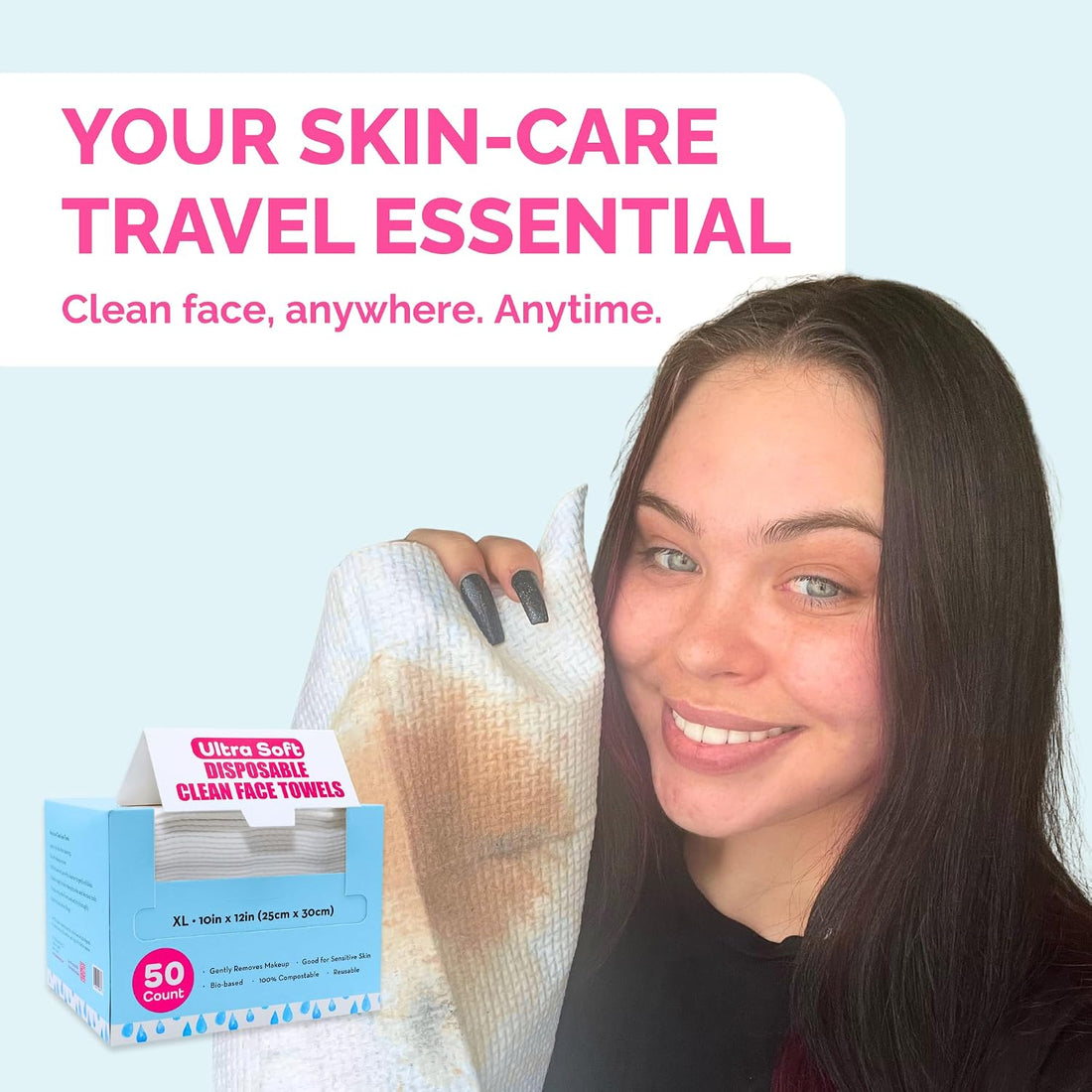 Thank Me Later Gentle Clean Face Towels