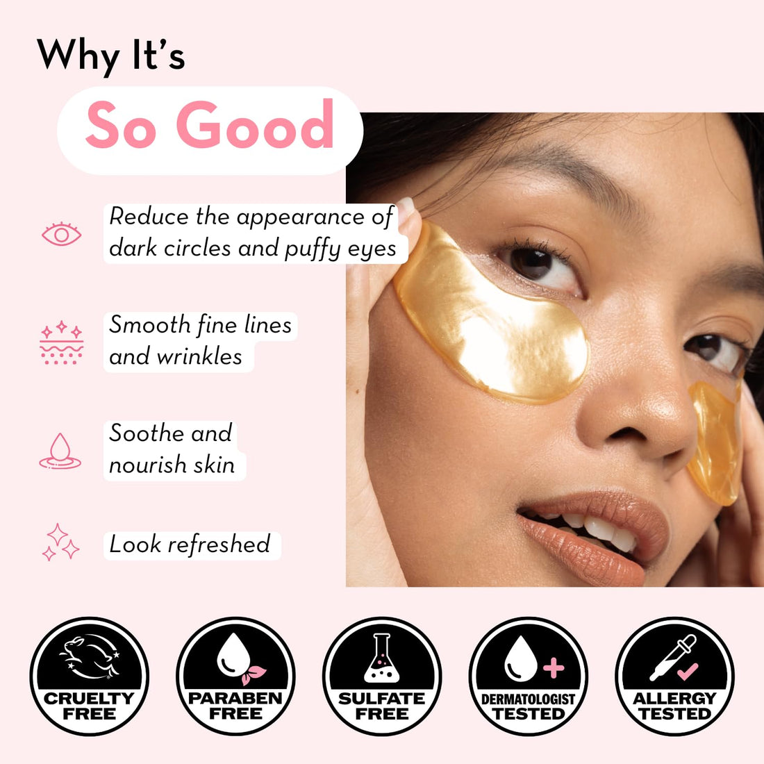 Under Eye Patches with 24K Gold