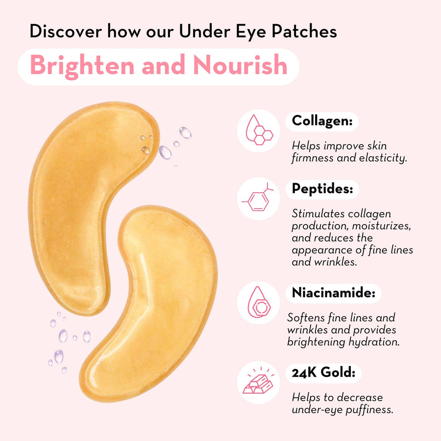 Under Eye Patches with 24K Gold