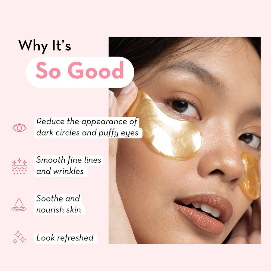Under Eye Patches with 24K Gold