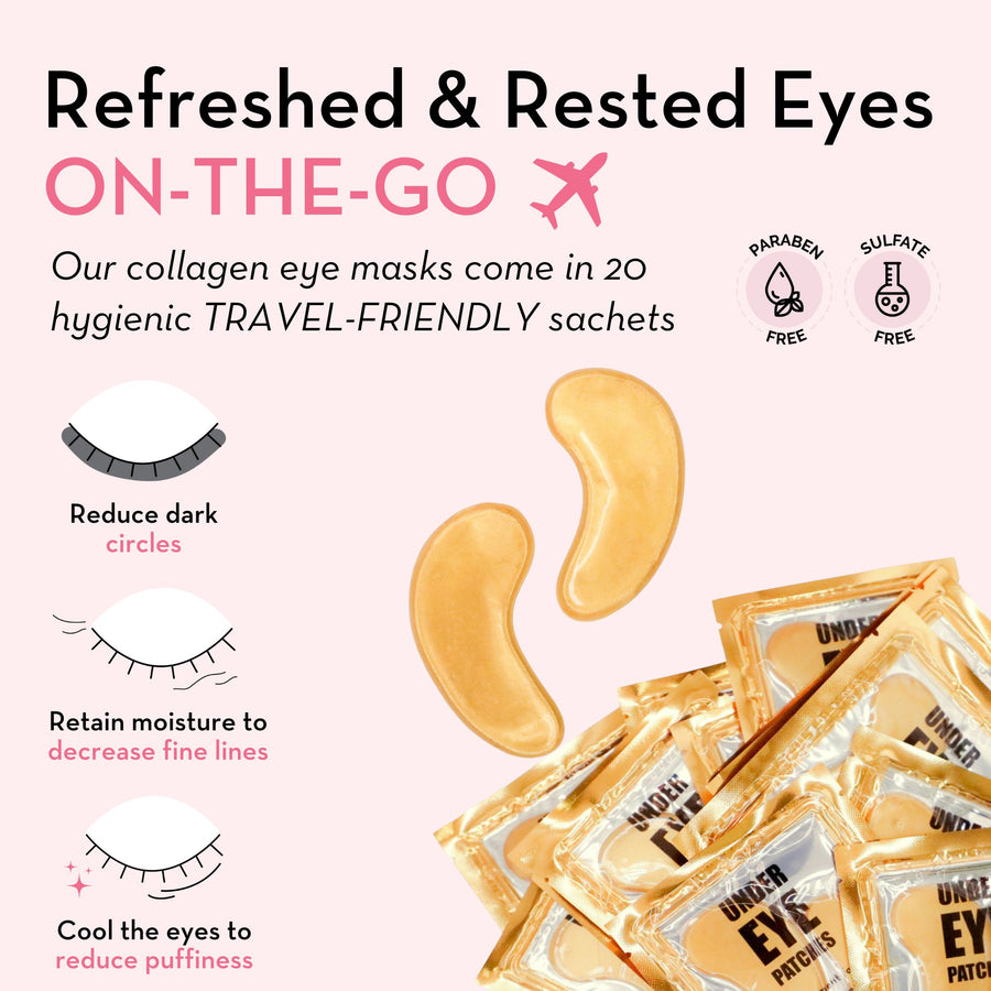 Under Eye Patches with 24K Gold