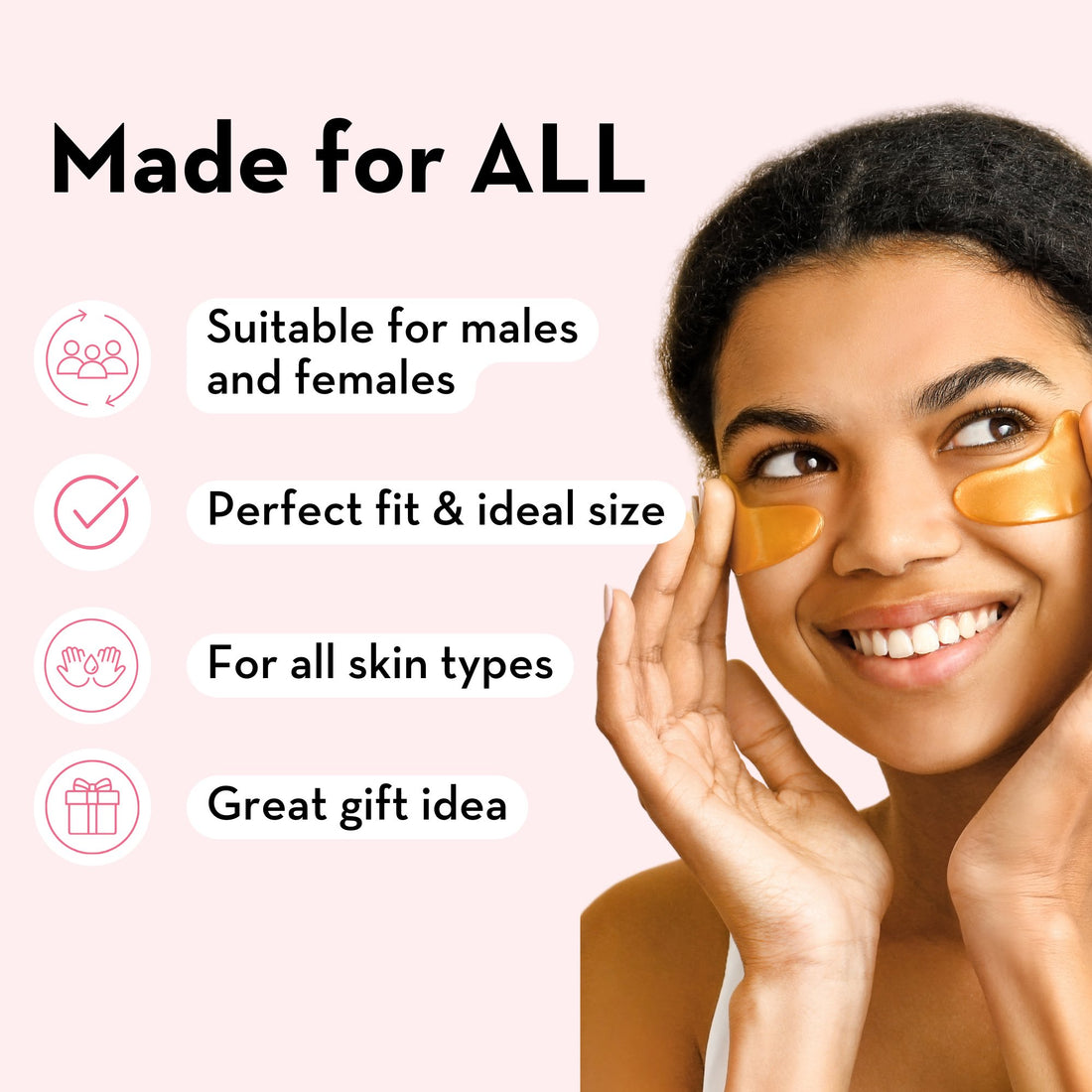 Under Eye Patches with 24K Gold