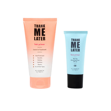 thank me later hair primer leave-in treatment + thank me later blurring face primer spf 30